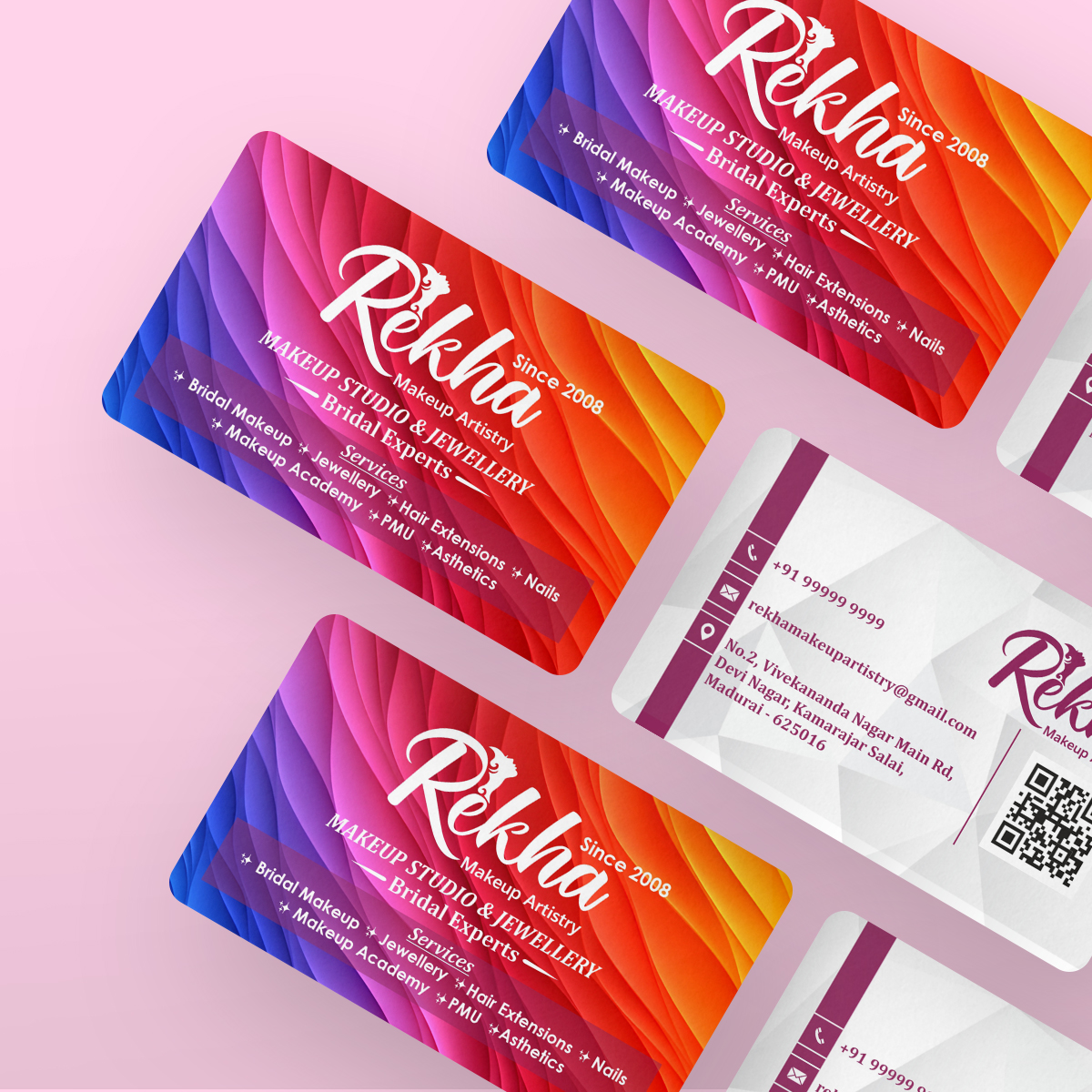 Creative visiting cards design example