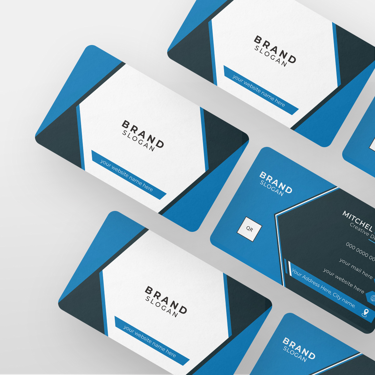 Modern business cards design example