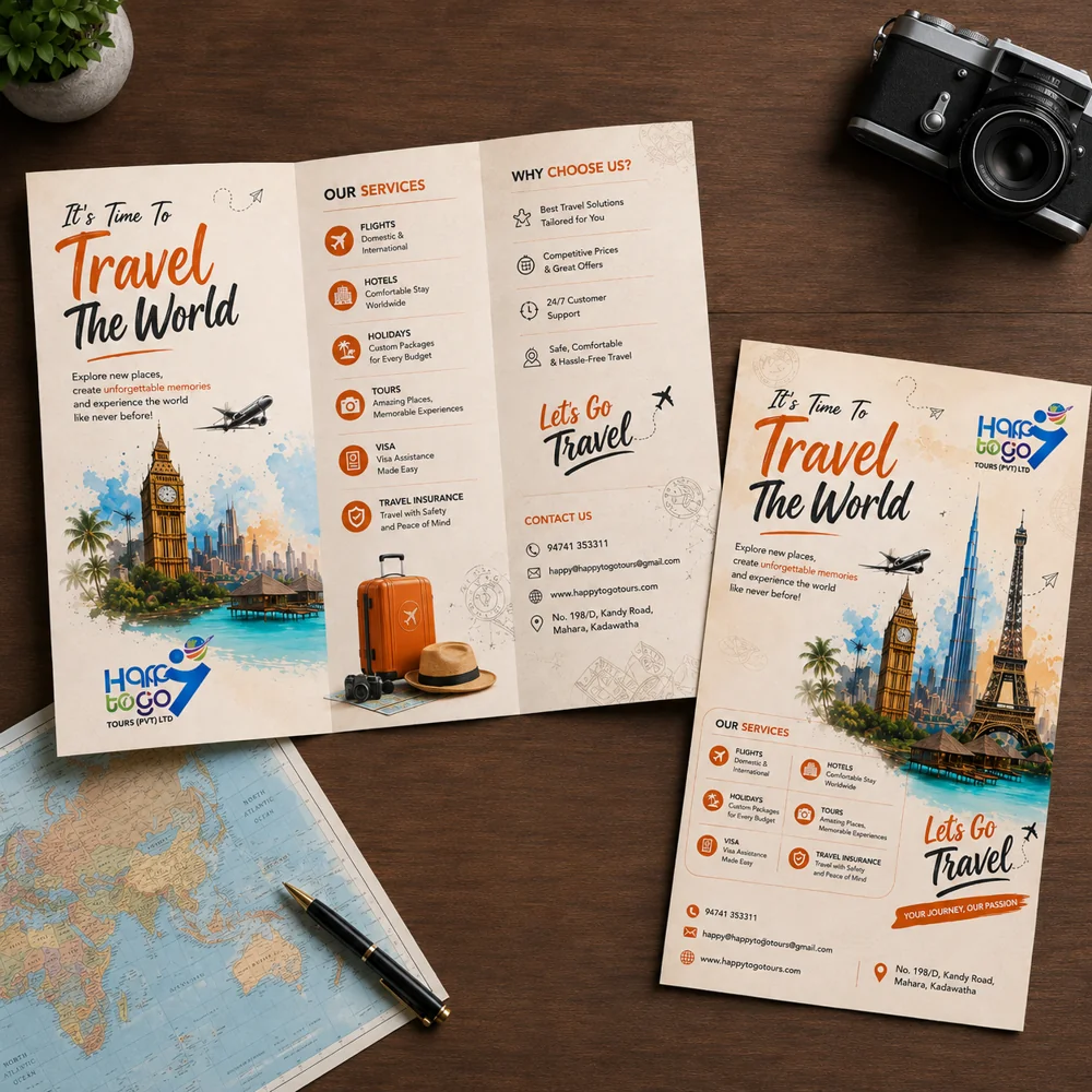 Brochure layout design examples from Sai Graphic Designs