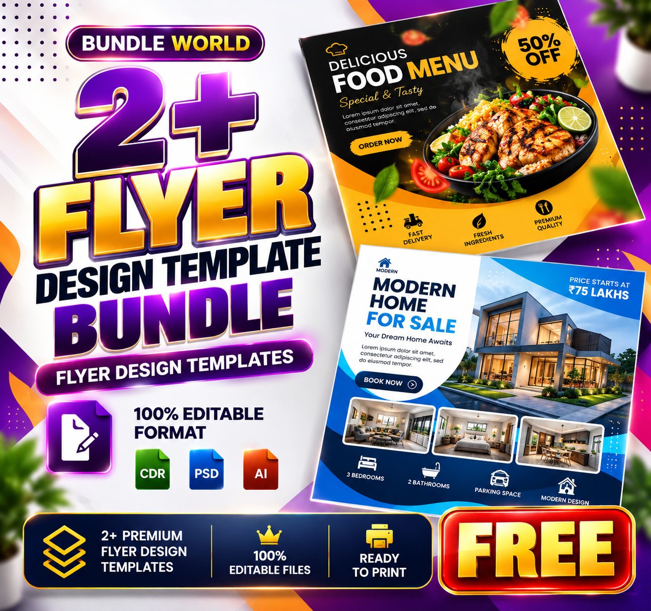 Flyer Bundle 12 · 2 designs · FL-12